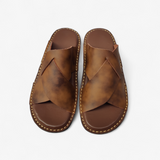 Handmade Leather Slippers (TC-61)