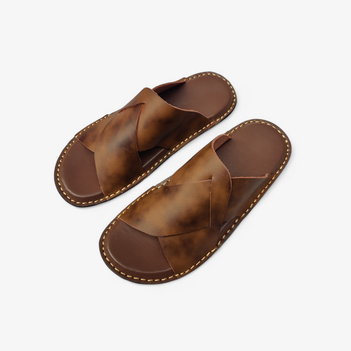 Handmade Leather Slippers (TC-61)